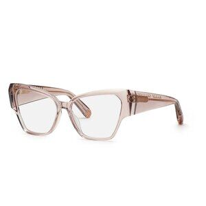 NEW PHILIPP PLEIN EYEGLASSES, TRANSPARENT BEIGE WOMEN EYEWEAR VPP100 07T1